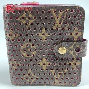 Louis Vuitton Monogram Perfo Zip Wallet bifold canvas Fuchsia Pink